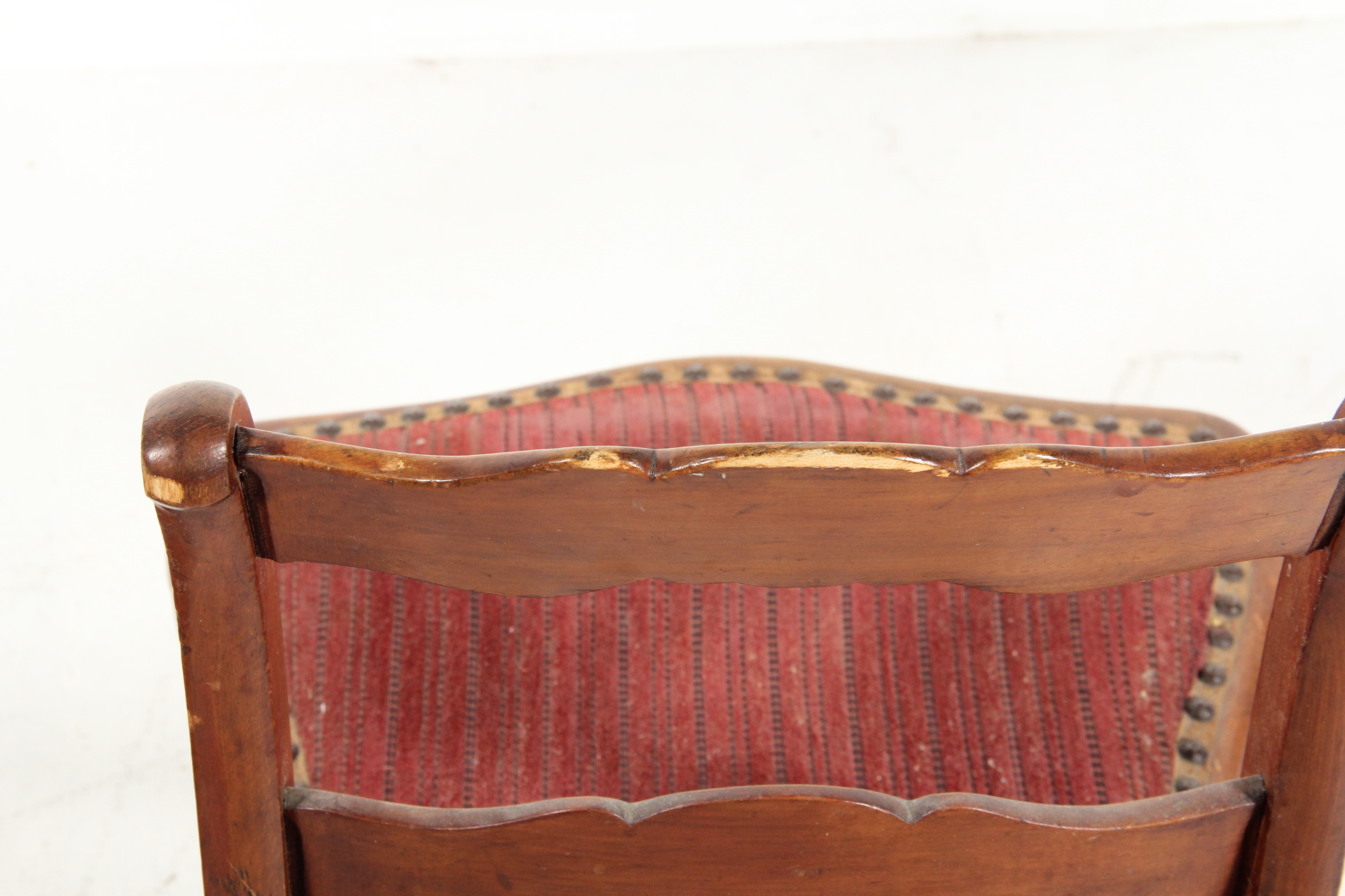 Pair of Ladderback Upholstered Chairs