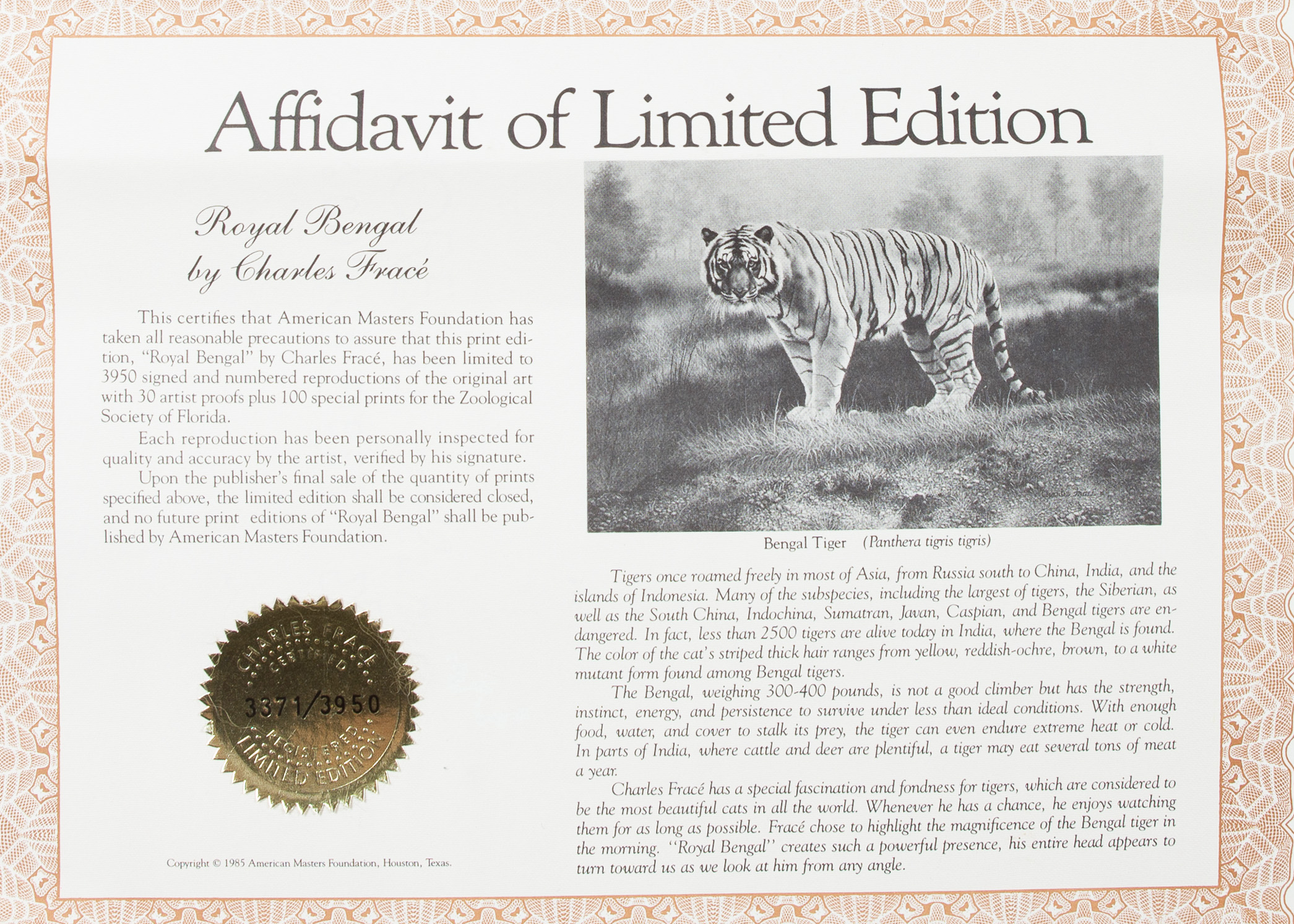 Pair of Signed Charles Frace Lithographs