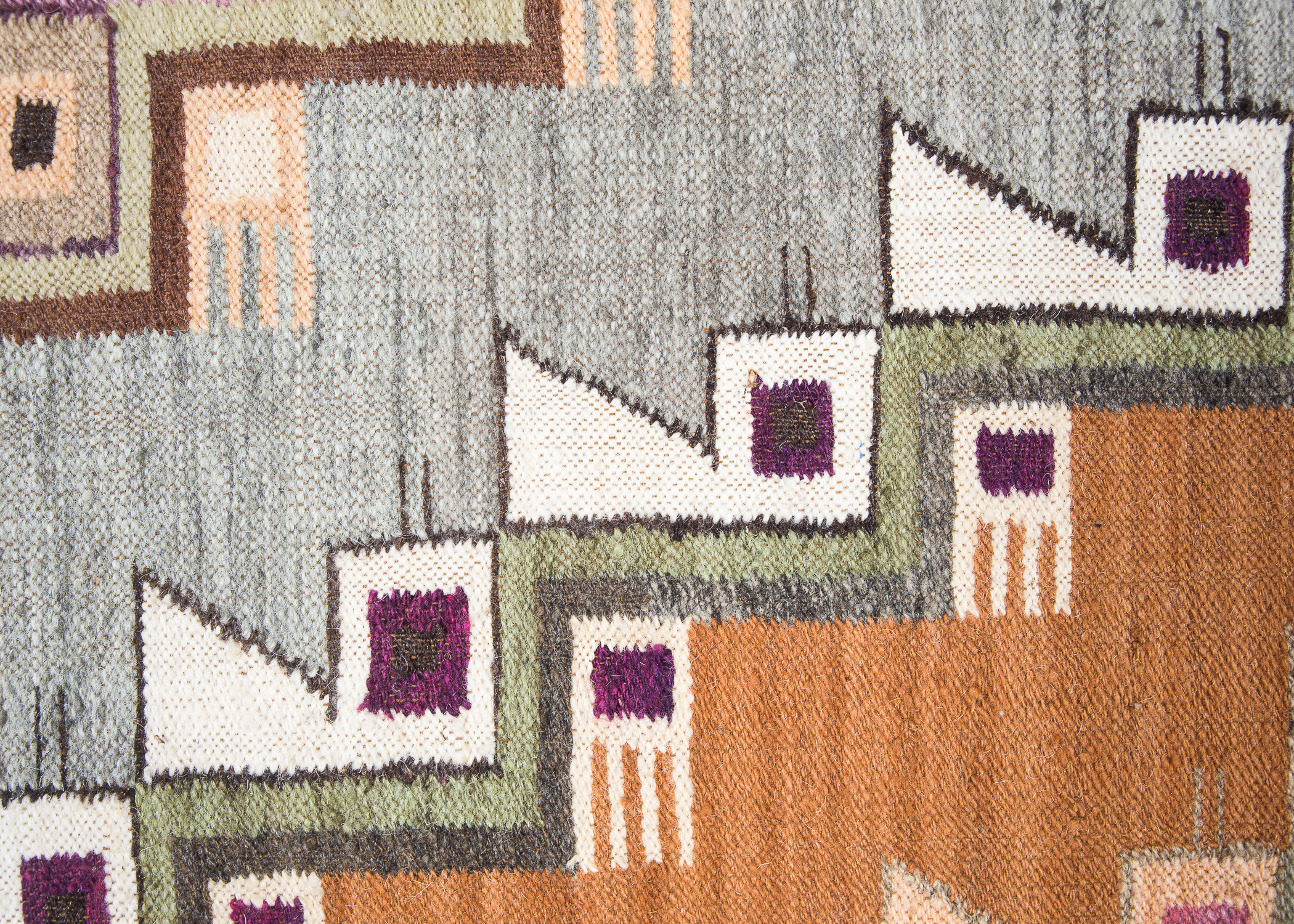 Framed Native American Tapestry