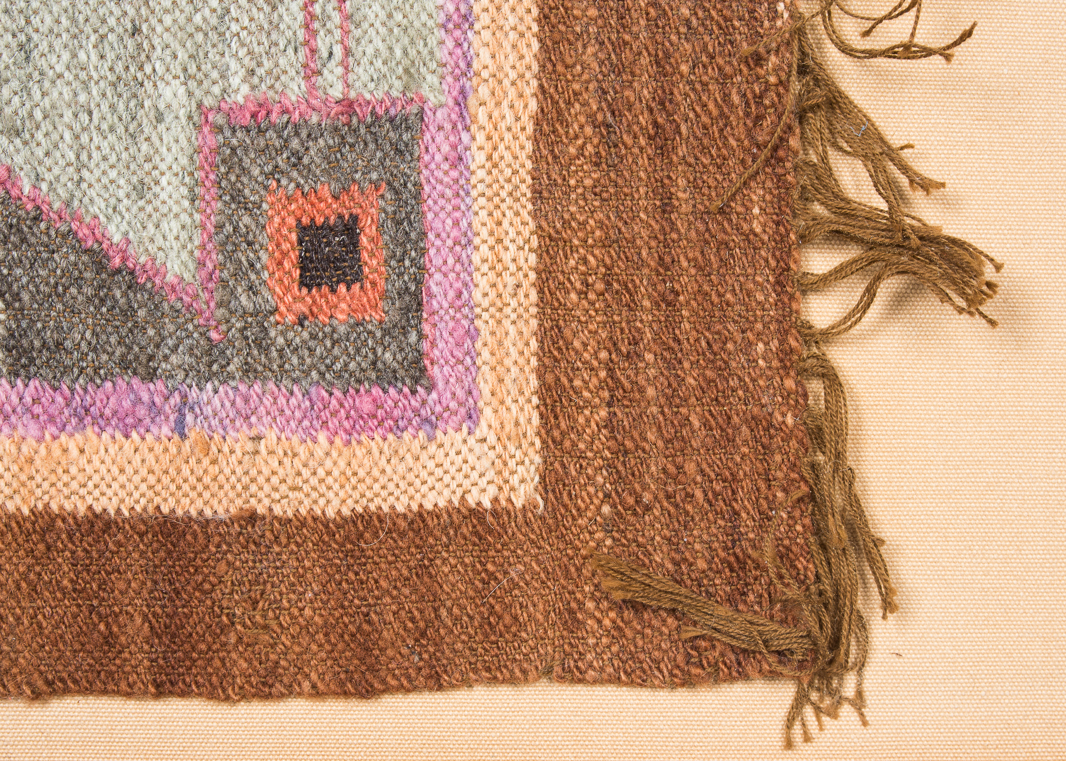 Framed Native American Tapestry