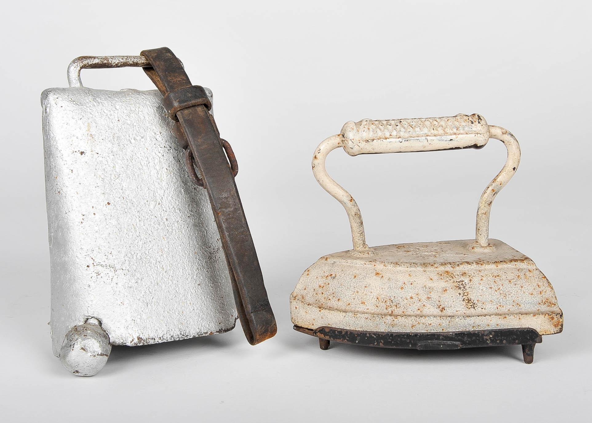 Vintage Sadiron and Cowbell