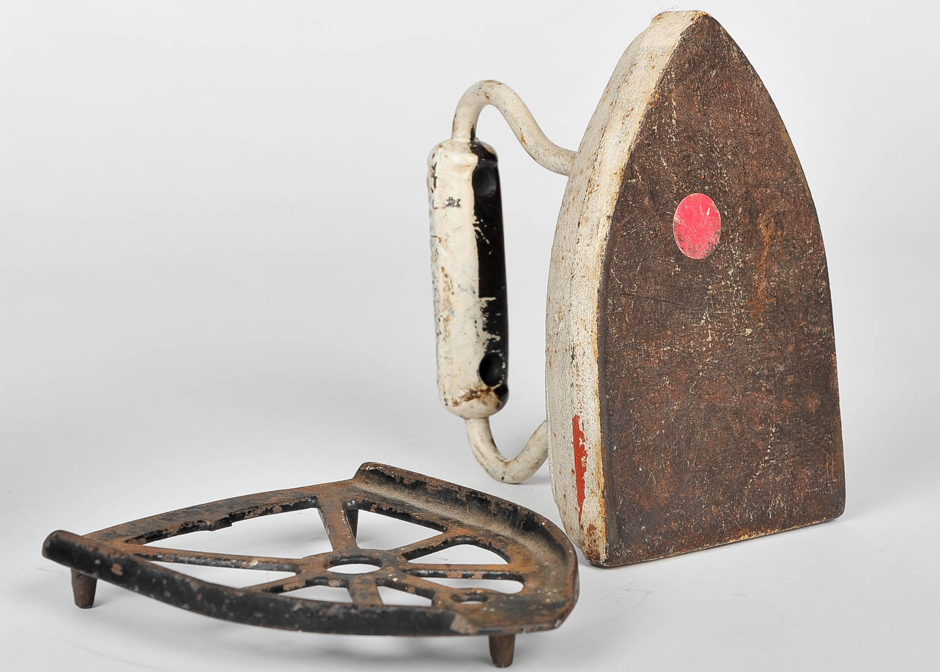 Vintage Sadiron and Cowbell