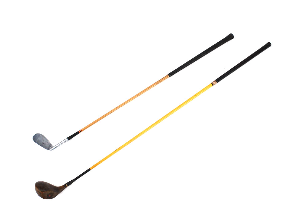 Johnny Bulla Iron and A. G. Spalding Wood Shaft Clubs