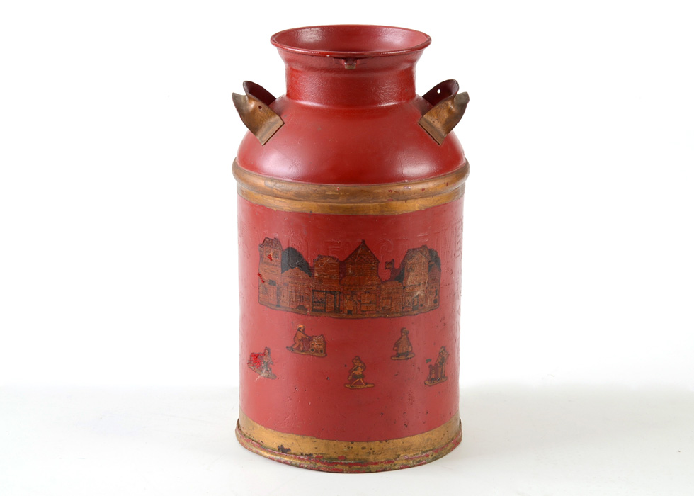 Vintage Painted Milk Can