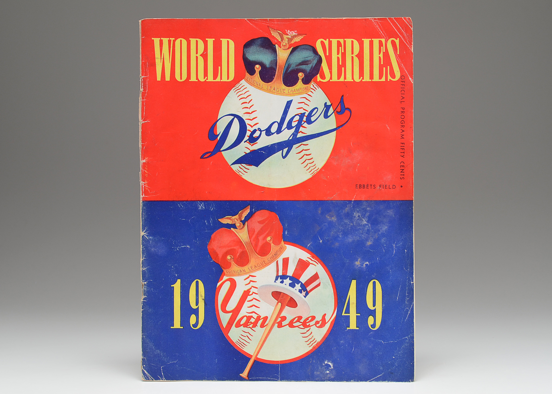 1949 Dodgers Vs. Yankees World Series Program