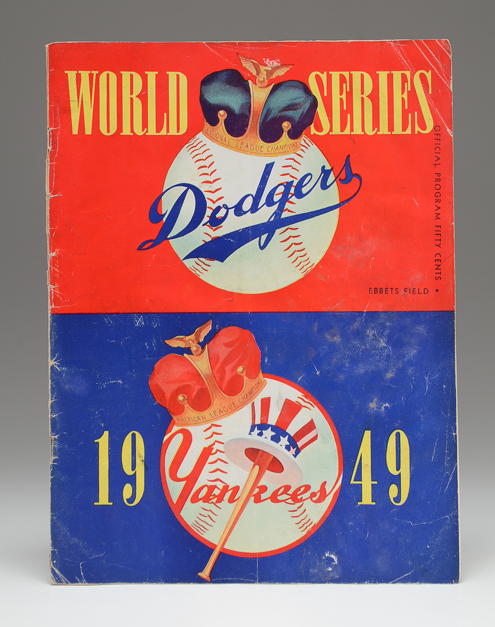 1949 Dodgers Vs. Yankees World Series Program