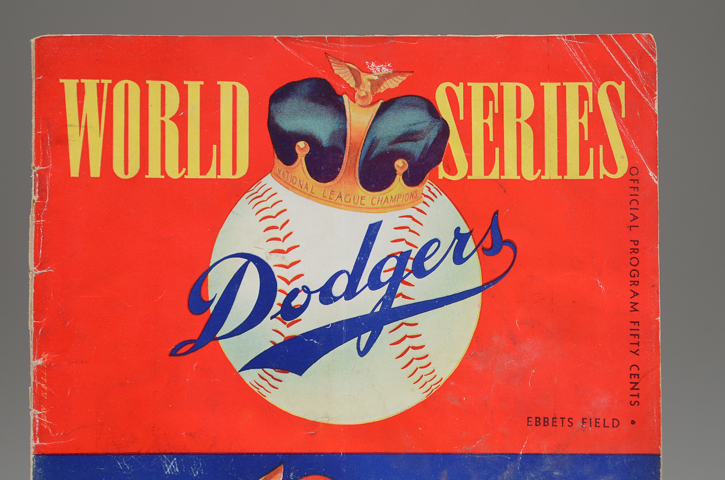 1949 Dodgers Vs. Yankees World Series Program