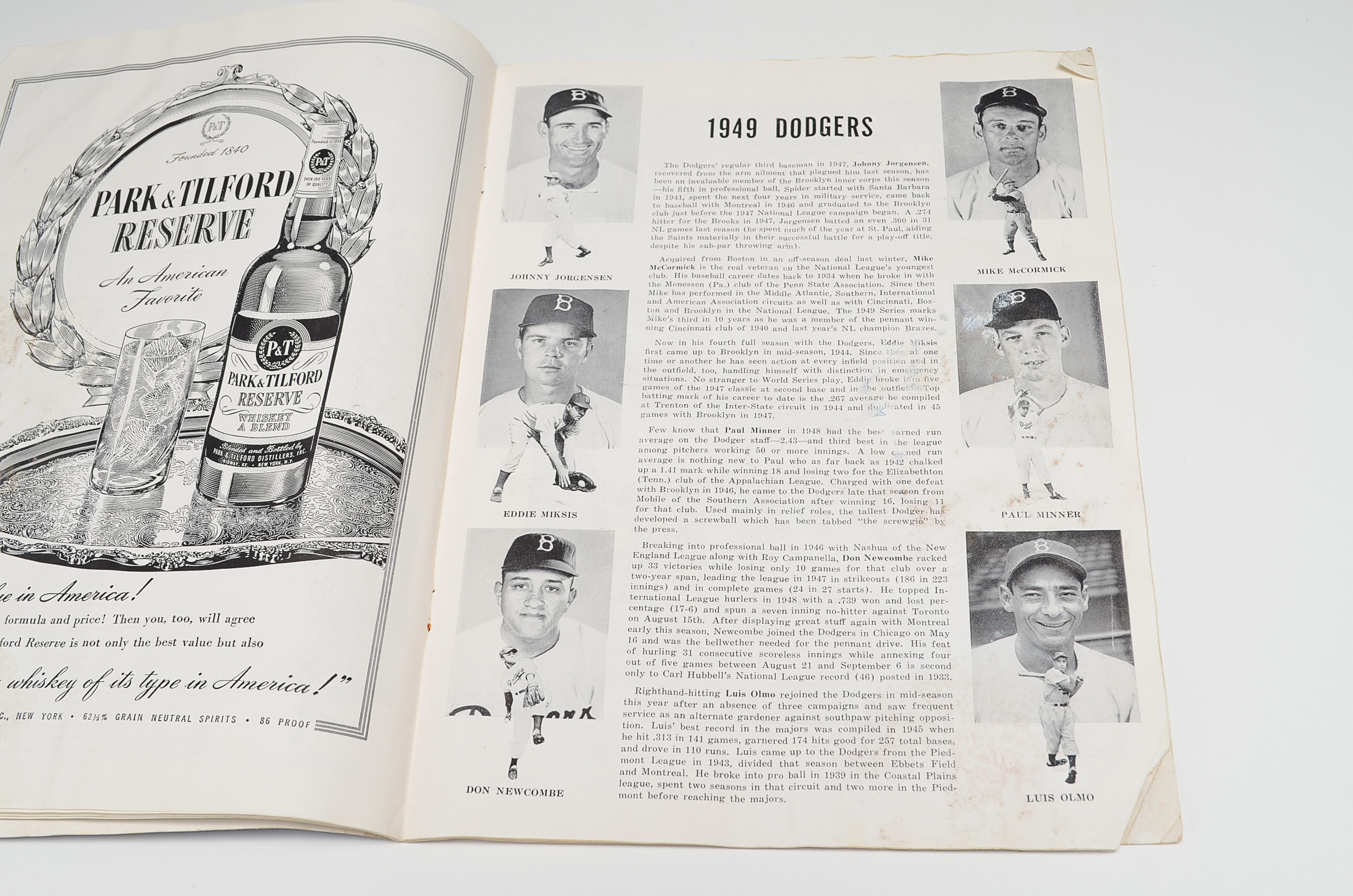 1949 Dodgers Vs. Yankees World Series Program