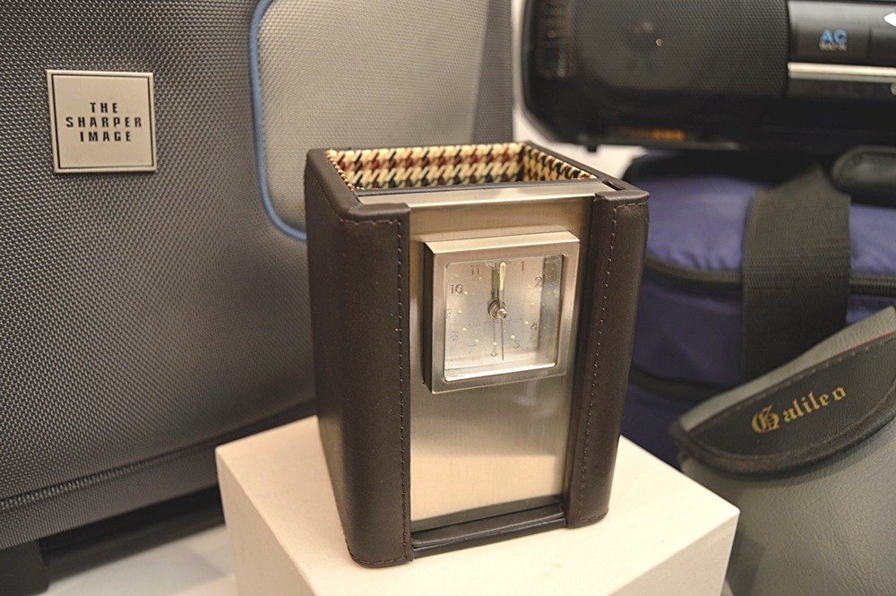 Sharper Image Computer Bag, Sony Cyper-Shot Camera, RCA Mini TV