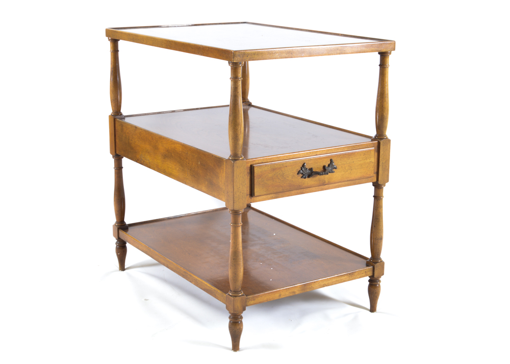 Pair of Three-Tiered End Tables