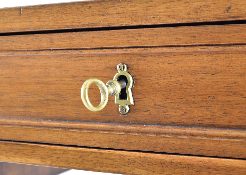 Louis XV Provincial Style Walnut Writing Desk by Cassard et Cie