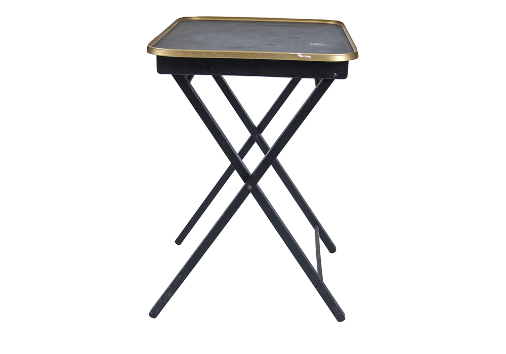 Black Folding TV Dinner Tray Tables