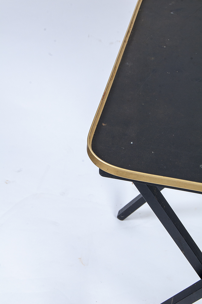 Black Folding TV Dinner Tray Tables