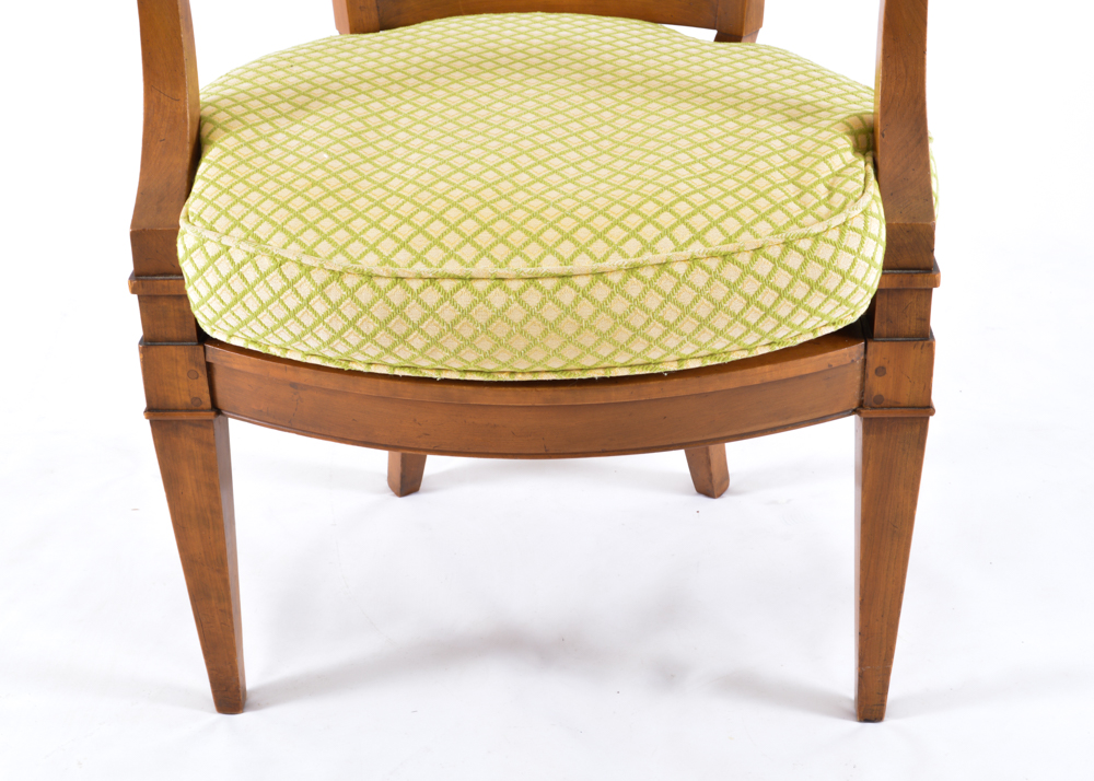 Pair of Pierced-Back Wooden Armchairs