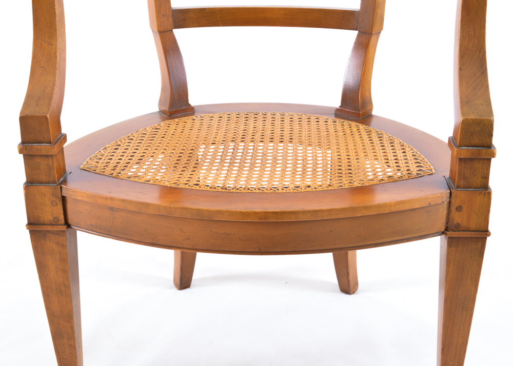 Pair of Pierced-Back Wooden Armchairs