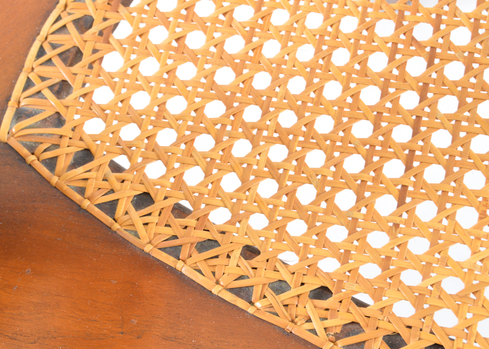 Pair of Pierced-Back Wooden Armchairs