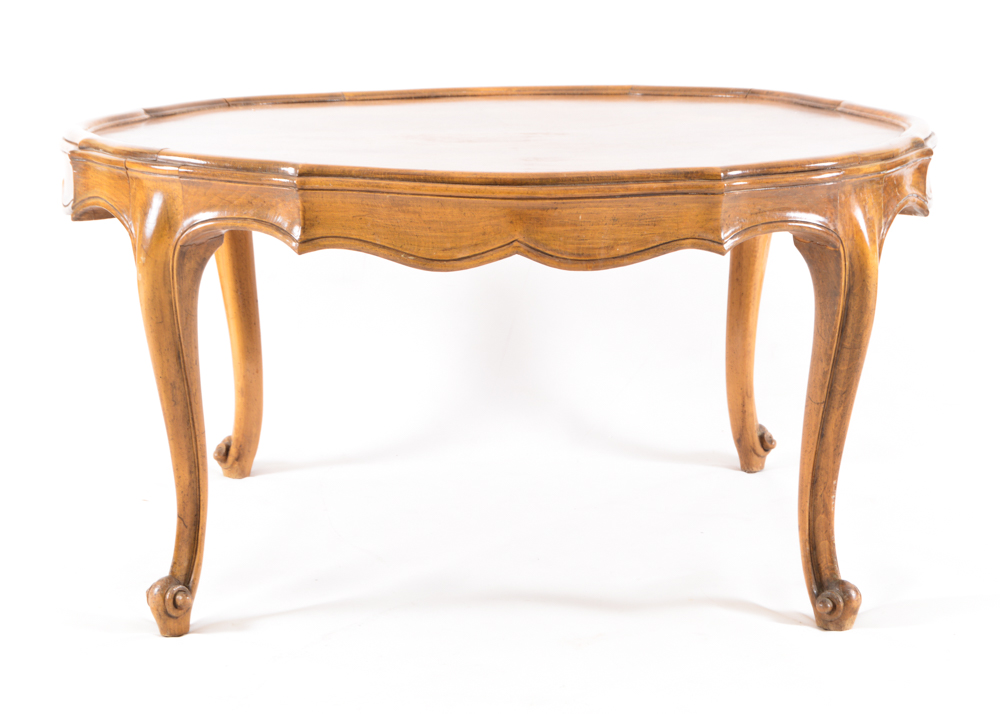 Walnut Pie Crust Coffee Table