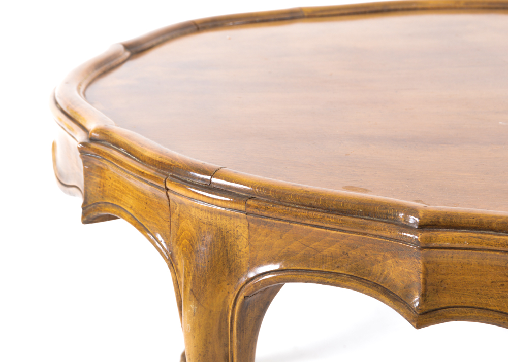 Walnut Pie Crust Coffee Table