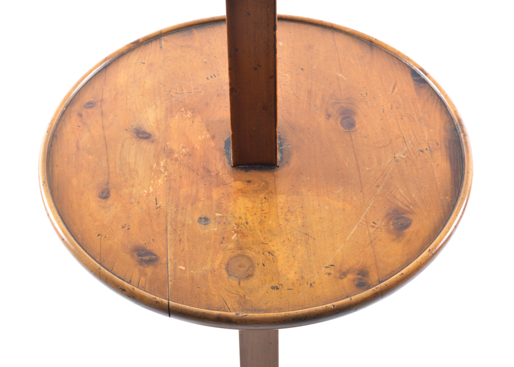 Adjustable Torchiere with Waffle Pattern Milk Glass Shade