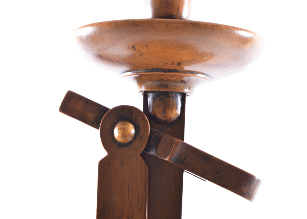 Adjustable Torchiere with Waffle Pattern Milk Glass Shade