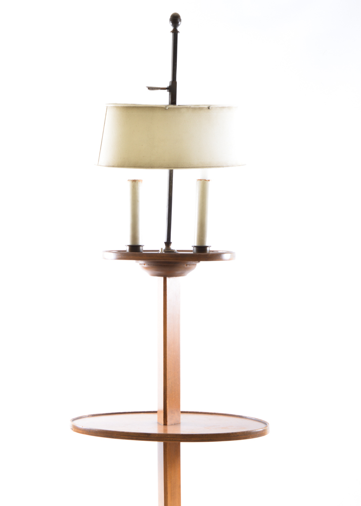 Traditional Floor Lamp with Tin Shade