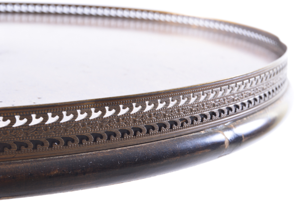 Frederick Cooper Brass and Wood Floor Lamp