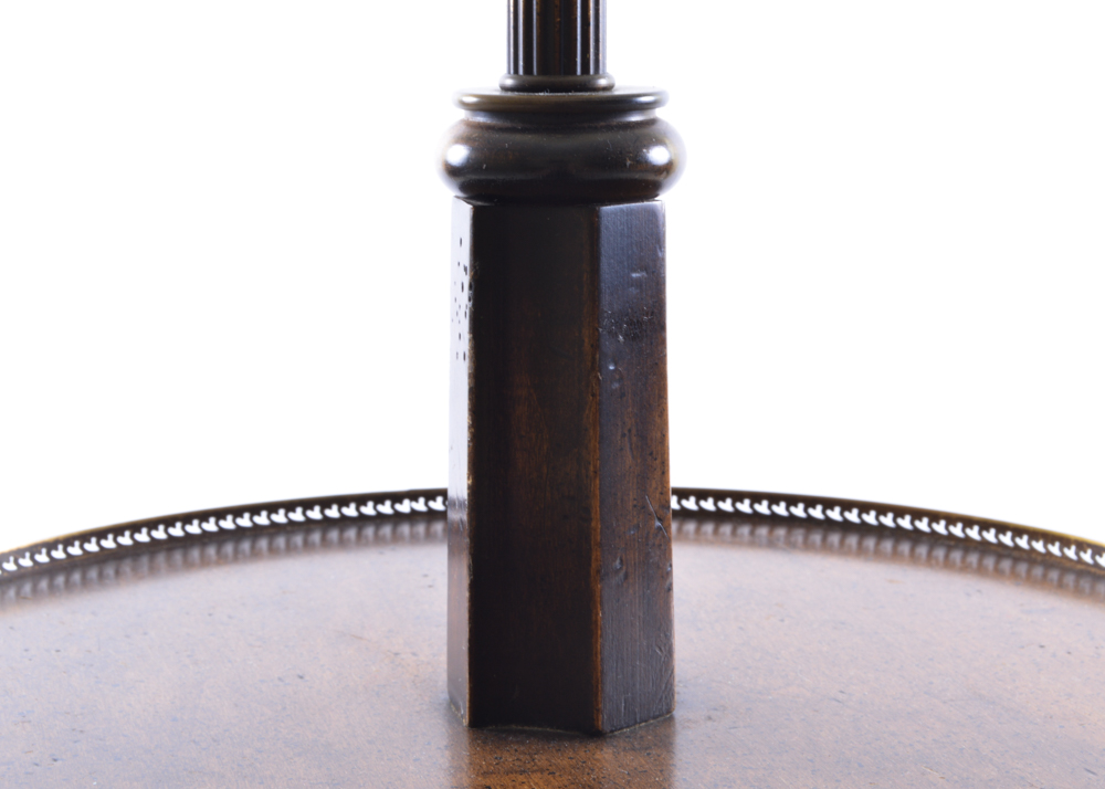 Frederick Cooper Brass and Wood Floor Lamp