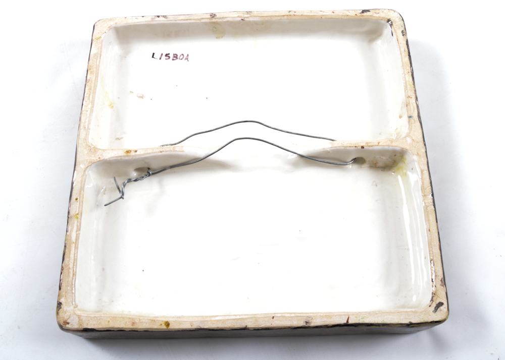 Postmodern Querubim Lapa Ceramic Art Tile Piece