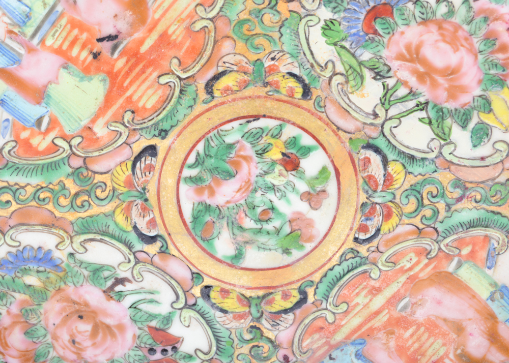 Enameled Metal Chinese Dragon Purse with Decorative Plate