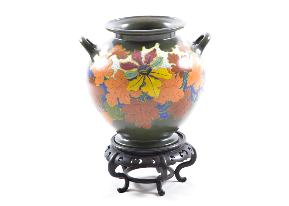 Holland Art Pottery Featuring Fall Leaves