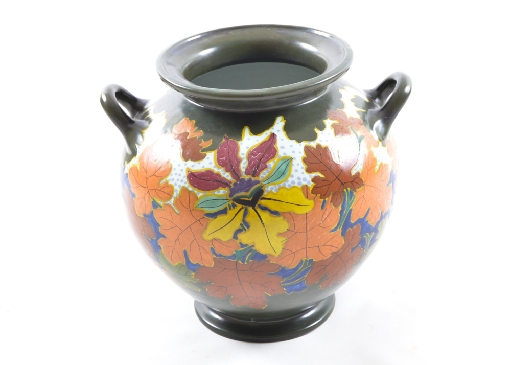 Holland Art Pottery Featuring Fall Leaves