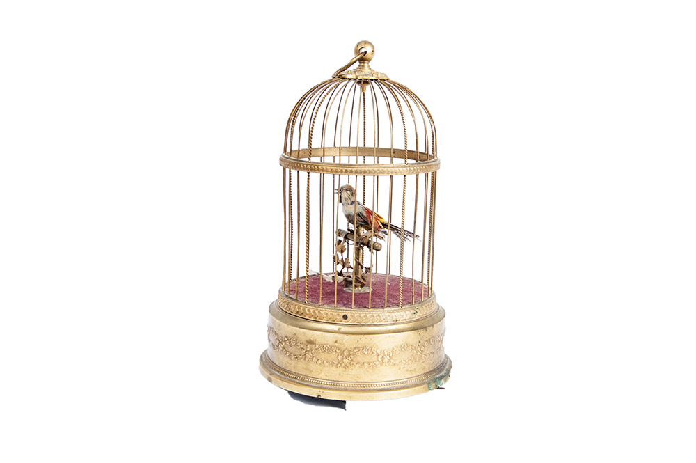 Antique Singing Bird Cage Automaton