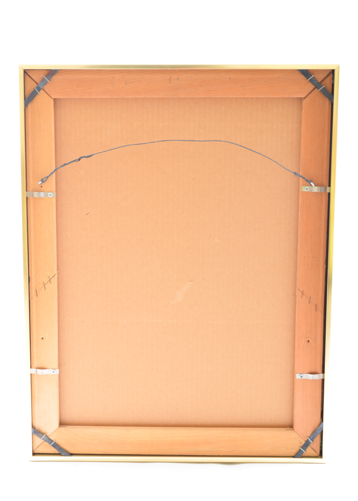 Signed Oil Pastel on Paper of Fairies by Valetta