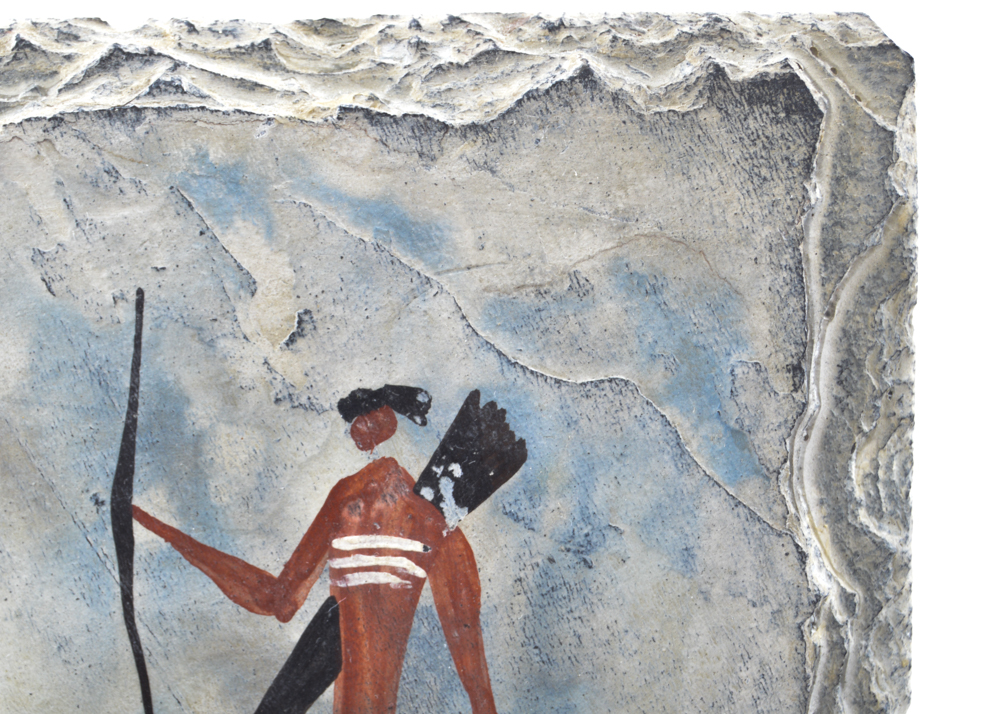 Three African Paintings on Slate