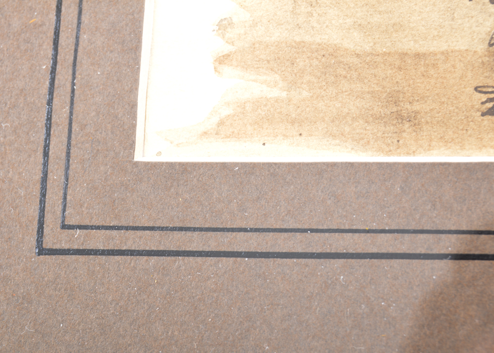 Hand-Colored Ink Drawing of "Le Bon Genre No. 85"