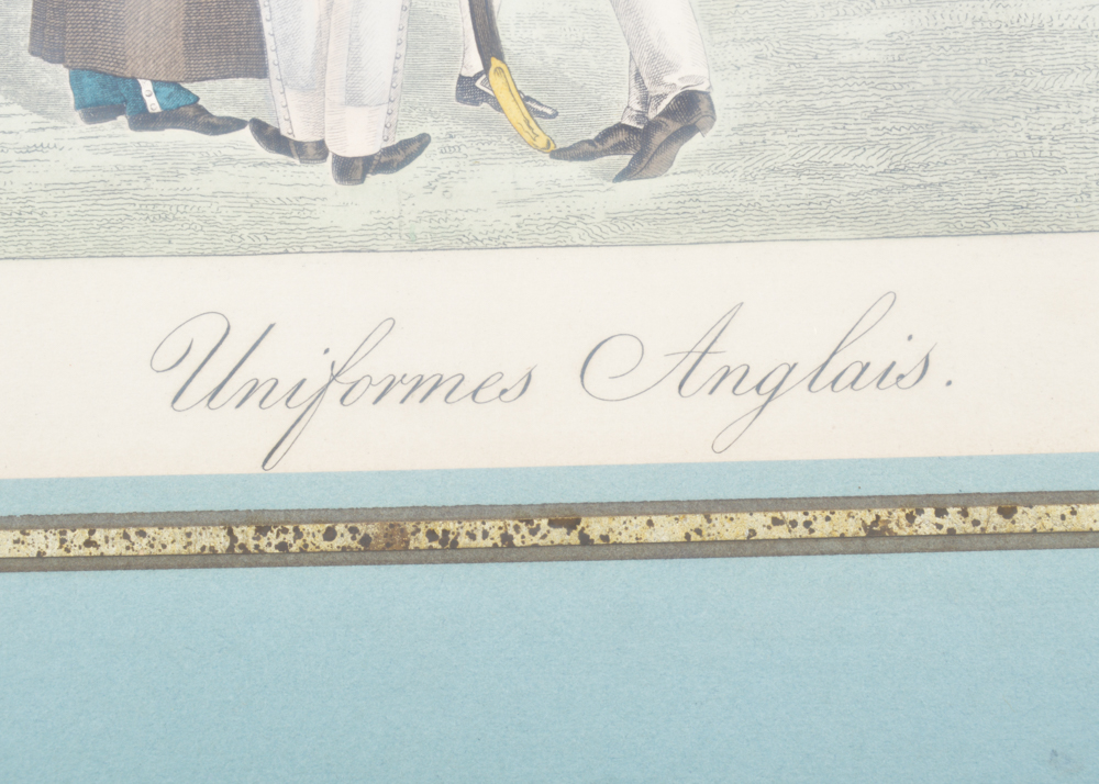 Antique Hand Colored Copperplate Etching "Le Bon Genre No. 70"