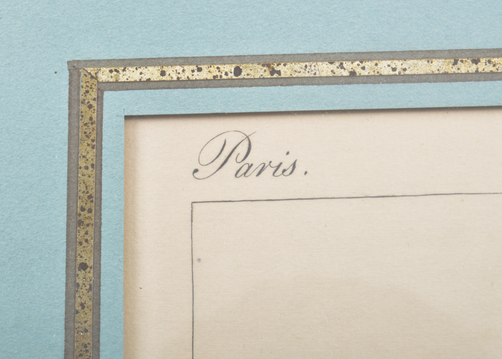 Antique Hand Colored Copperplate Etching "Le Bon Genre No. 70"