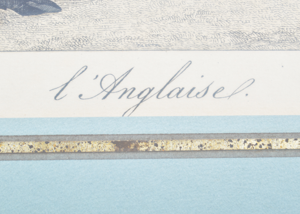 Antique Copperplate Engraving "Le Bon Genre No. 96"