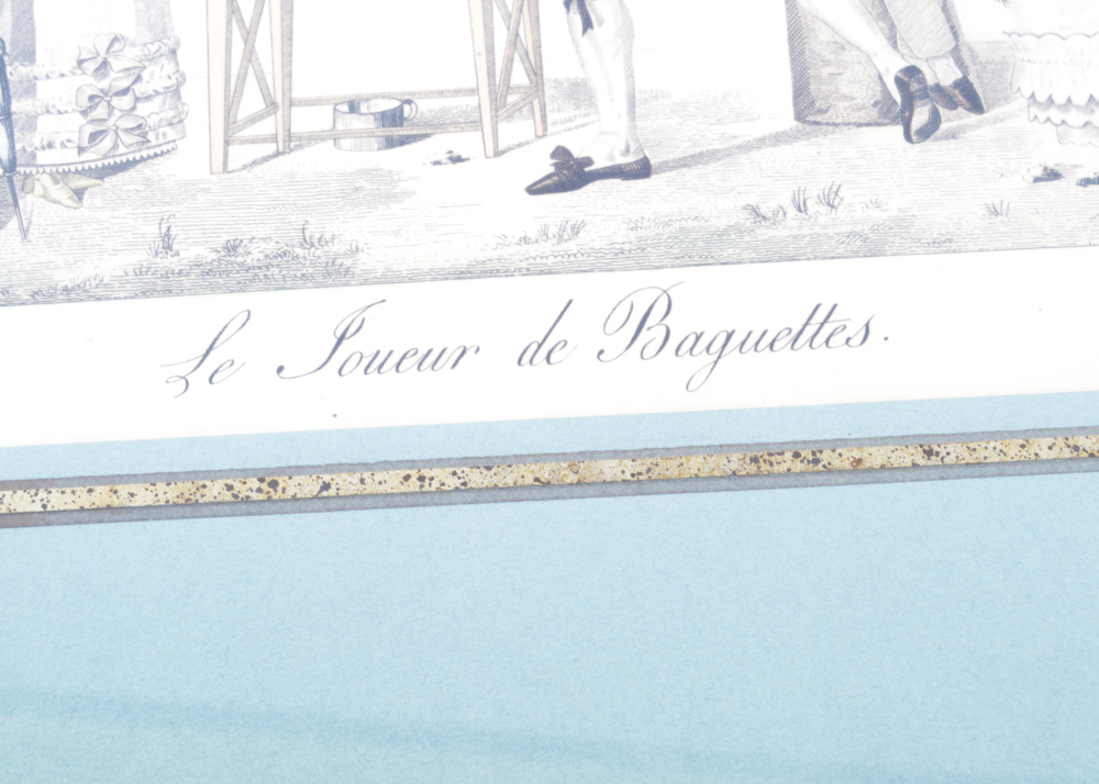 Antique Copperplate Etching "Le Bon Genre No. 92"