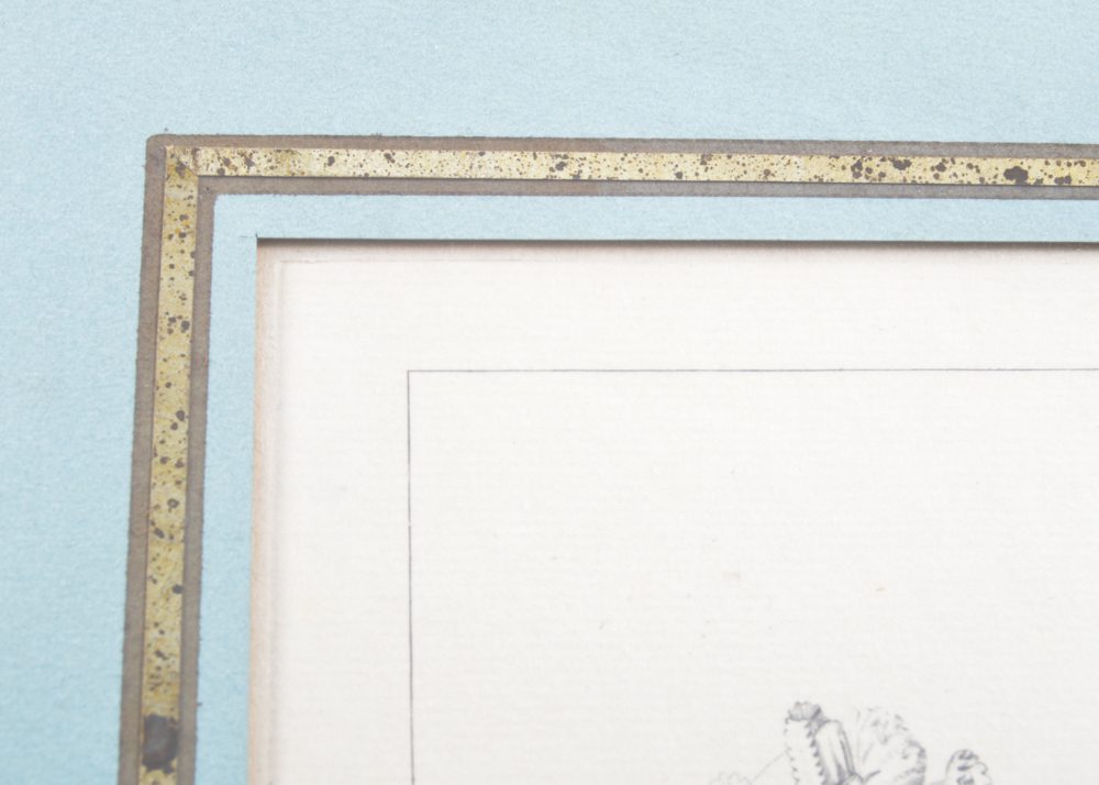 Antique Copperplate Etching "Le Bon Genre No. 92"