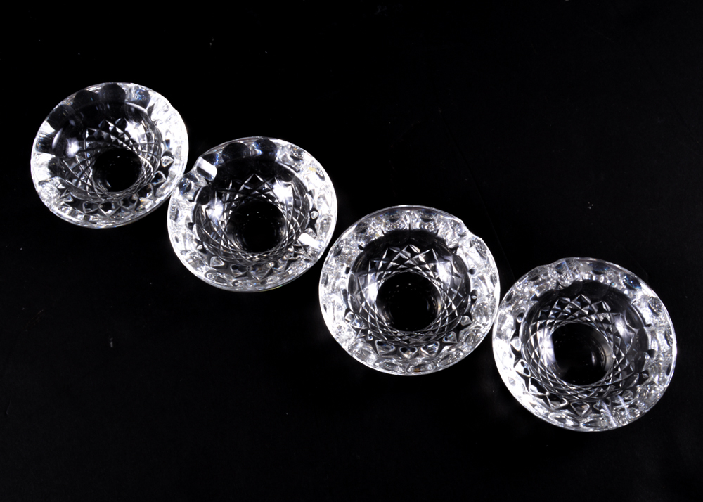Four Waterford Crystal Ashtrays