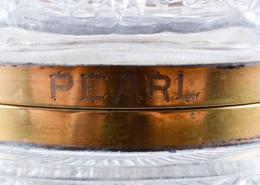 Cut Glass Vanity Jar