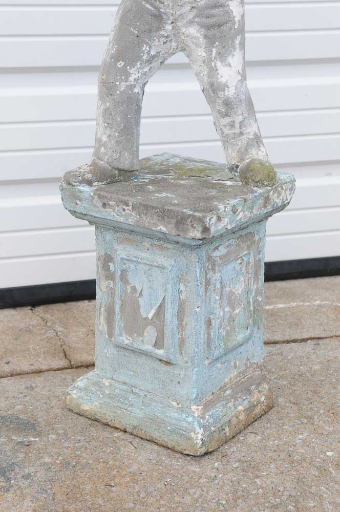 Vintage Concrete Lawn Jockey