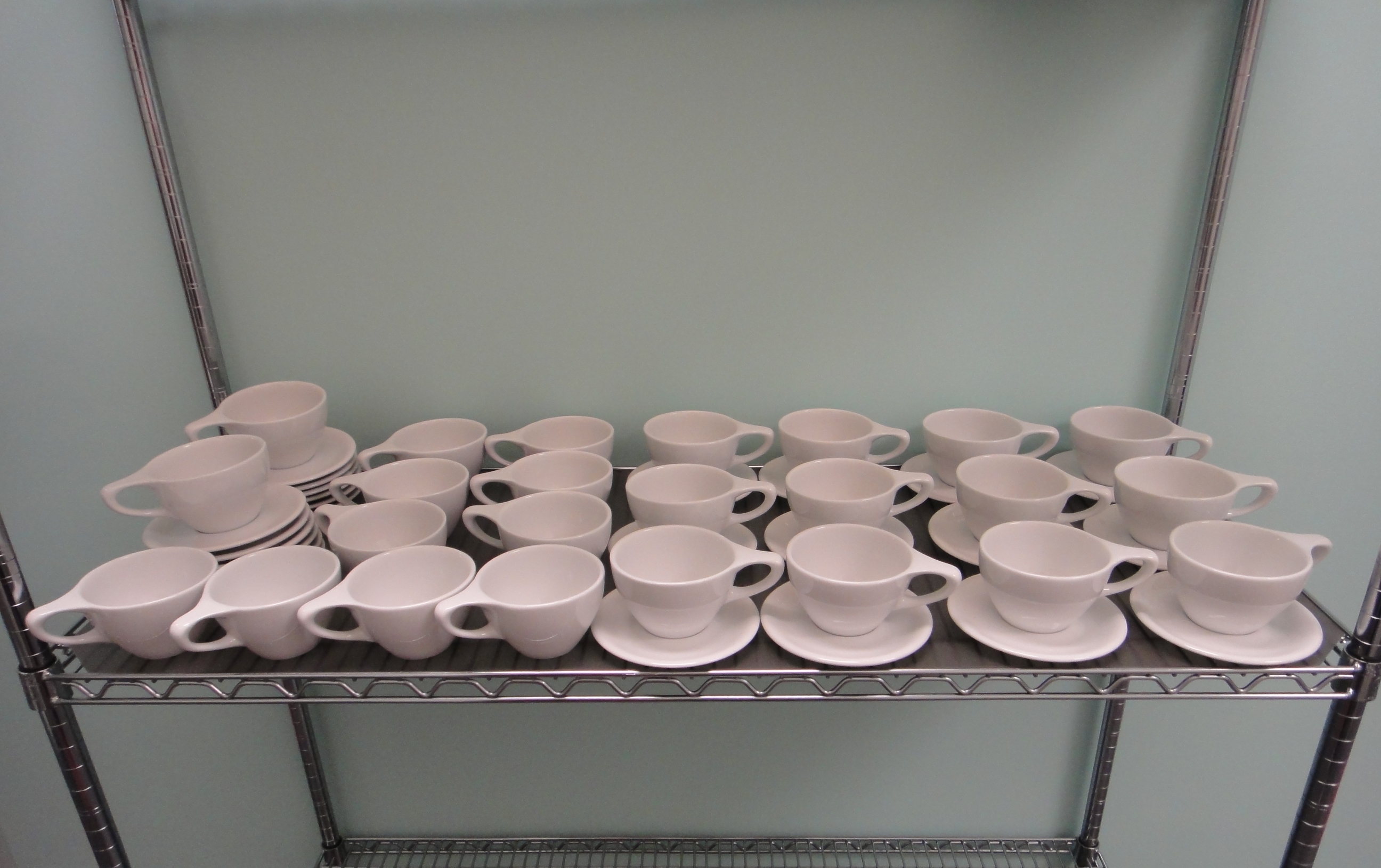 48 Pieces notNeutral 12 oz. LINO Latte Cups and Saucers 24 Sets