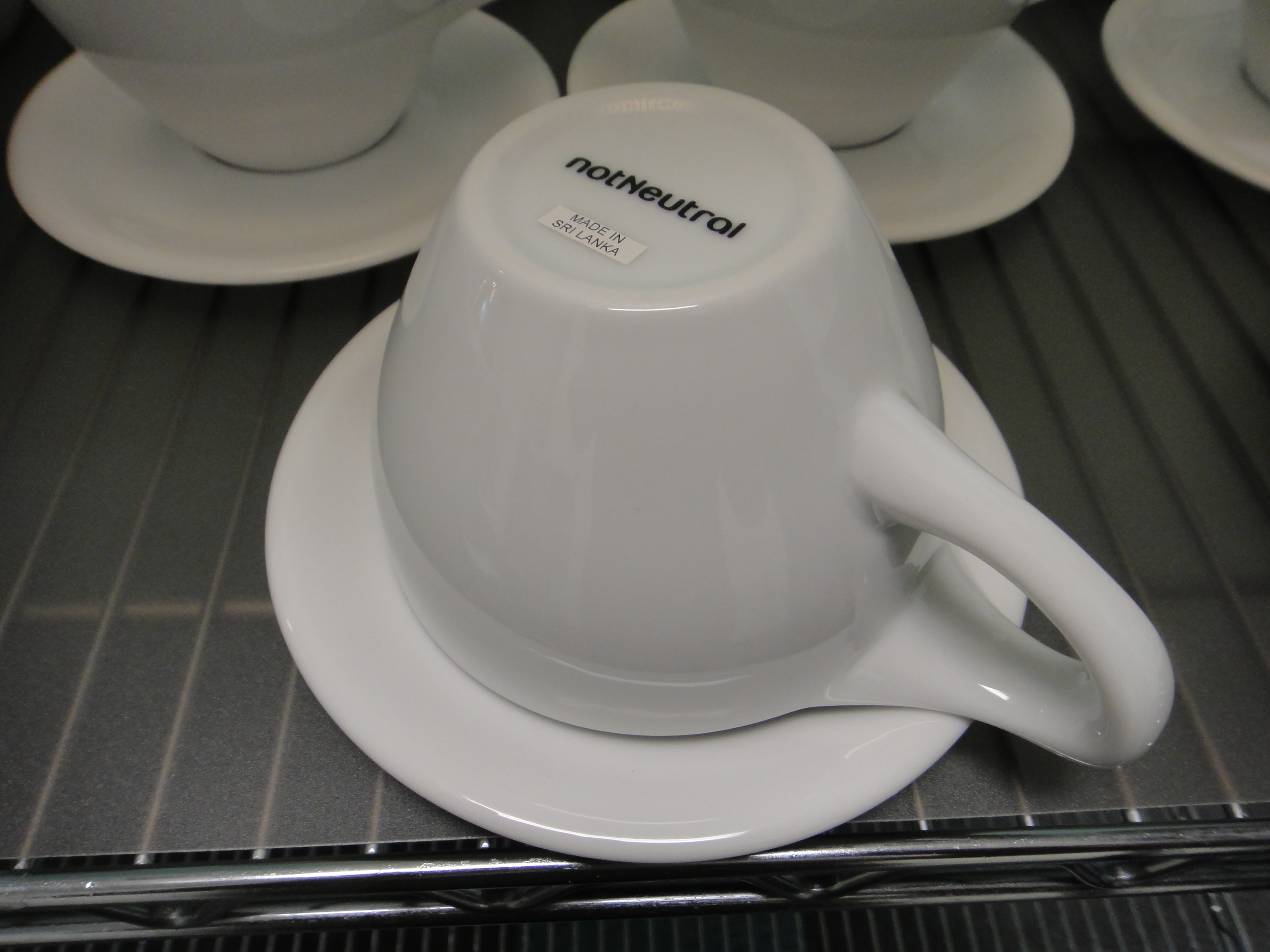 48 Pieces notNeutral 12 oz. LINO Latte Cups and Saucers 24 Sets