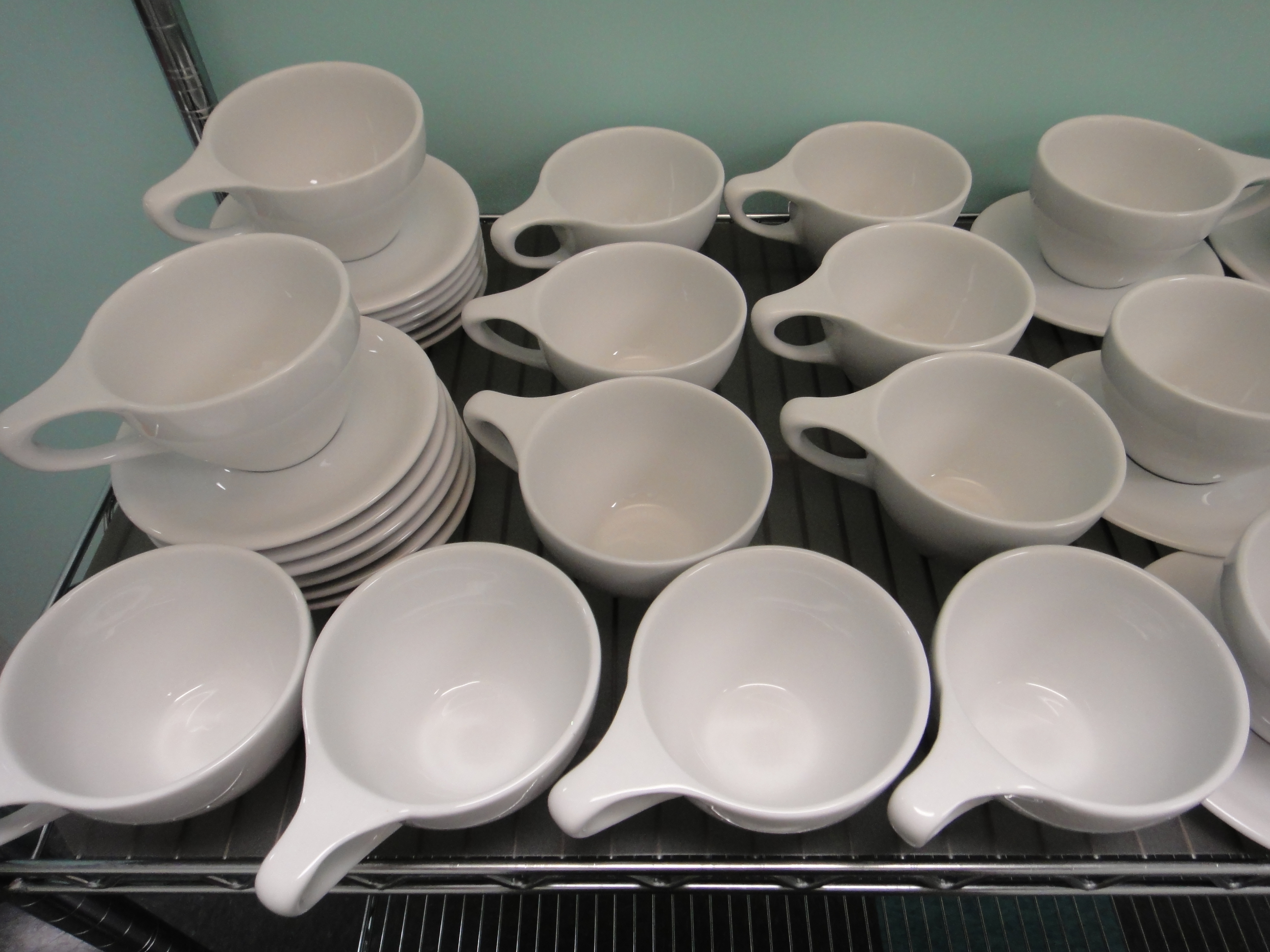 48 Pieces notNeutral 12 oz. LINO Latte Cups and Saucers 24 Sets