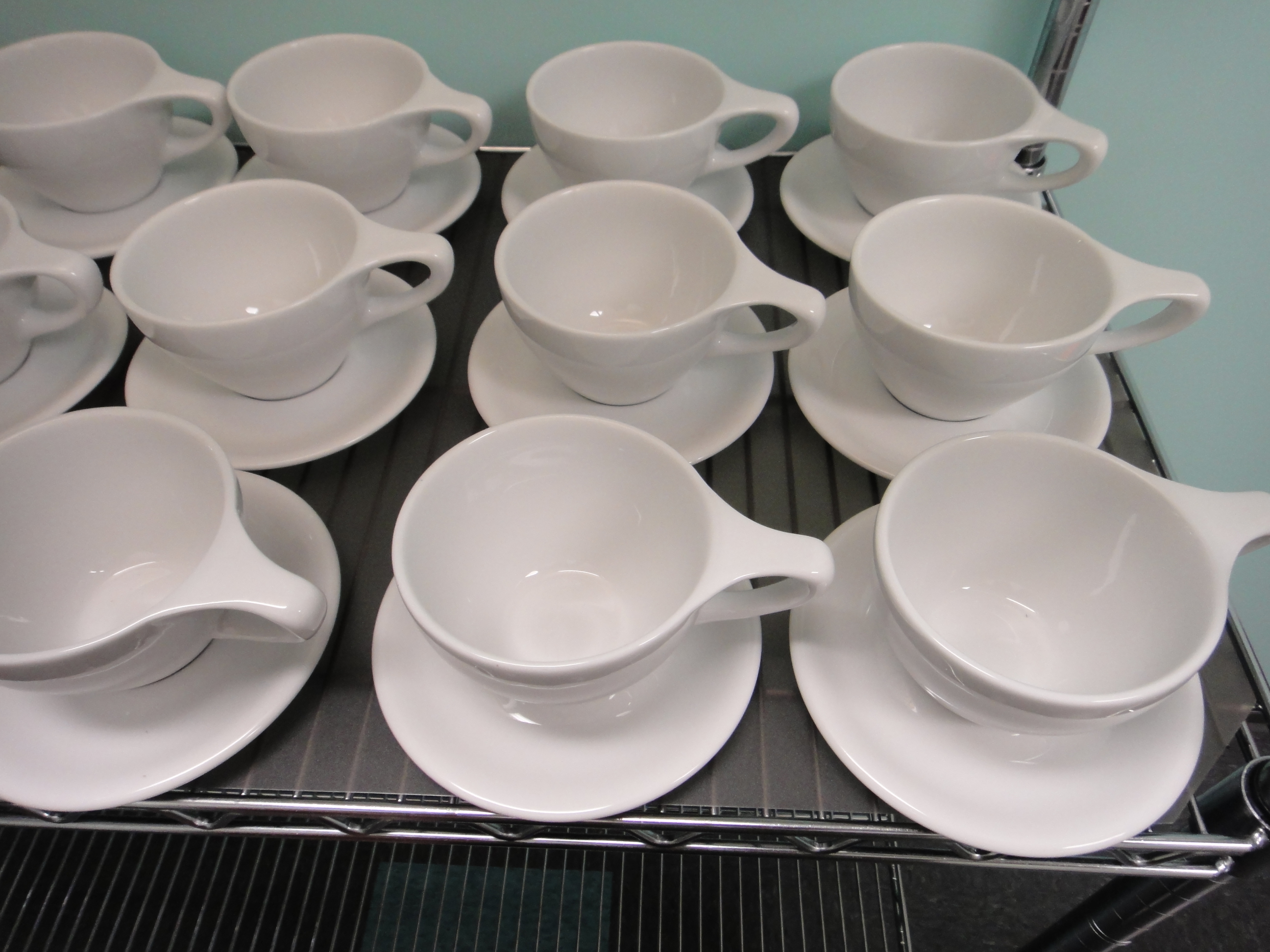 48 Pieces notNeutral 12 oz. LINO Latte Cups and Saucers 24 Sets