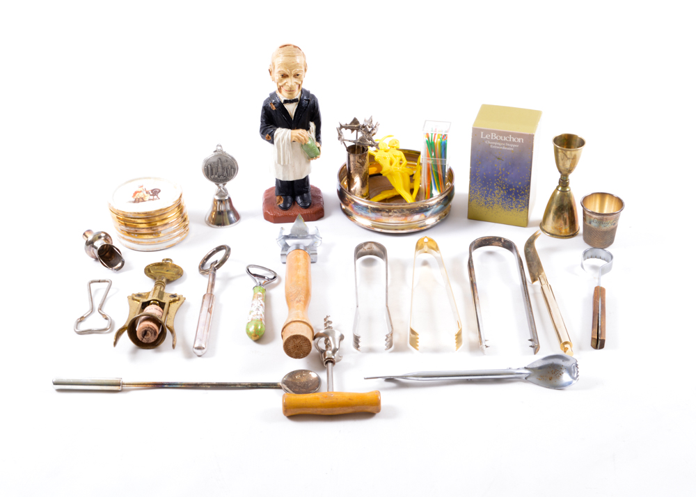 Assortment of Vintage Barware