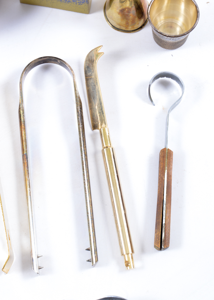 Assortment of Vintage Barware