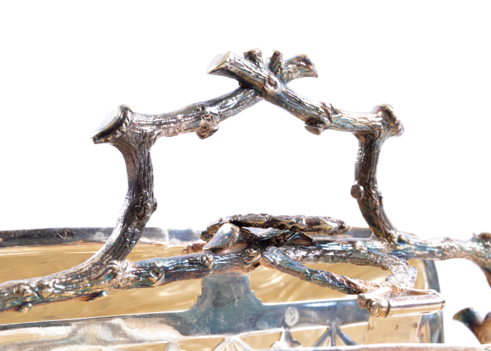 Antique Fenton Bros. Silver Plated Bread Warmer